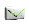 Illustration of a mail icon for registration
